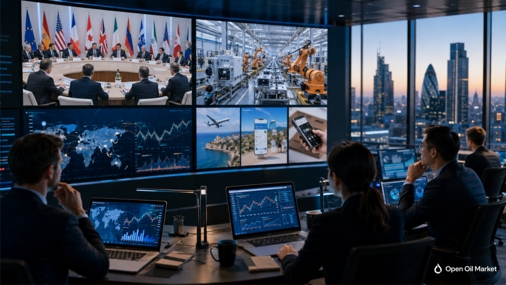 Globale Märkte 18. Mai 2026, Analysten bewerten G7-Treffen, Chinas Industrieproduktion und Unternehmensberichte von Baidu, Ryanair, Trip.com und XP Inc.