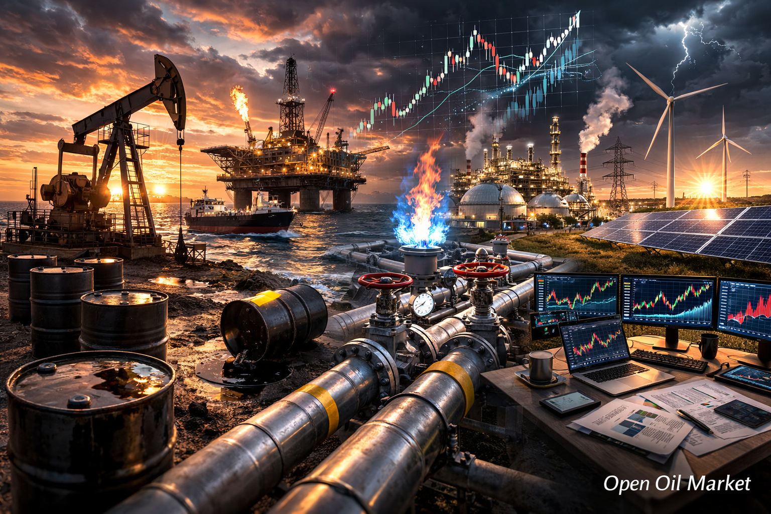 Nachrichten Öl und Gas, Energie — Mittwoch, 25. Februar 2026 | Brent-Öl, Gas, LNG, Raffinerien, erneuerbare Energien