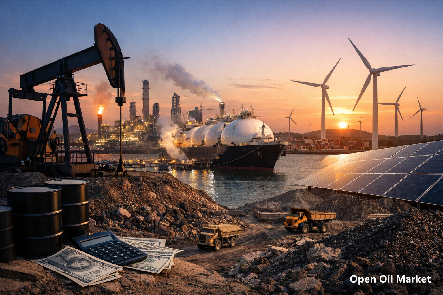 Nachrichten Öl- und Energiesektor — 22. Februar 2026 OPEC+, Öl, Gas, LNG, Raffinerien, erneuerbare Energien