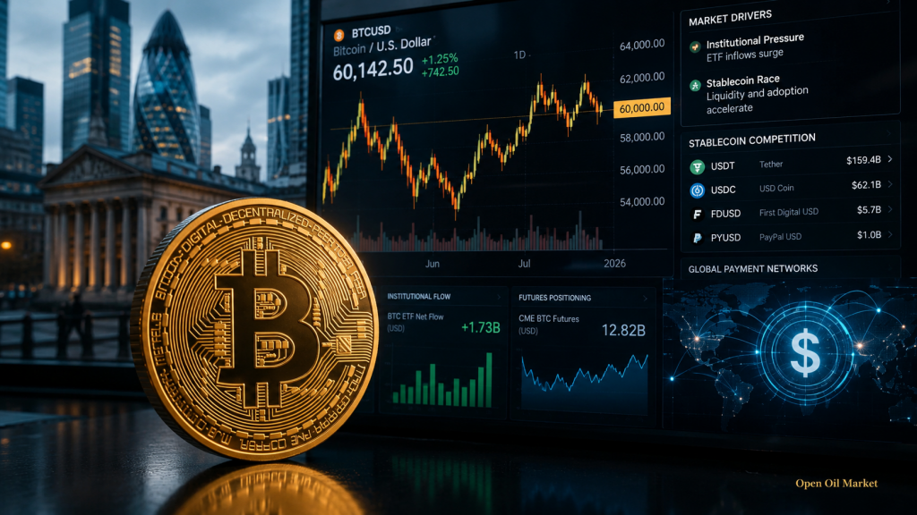 Kryptowährungsmarkt am 1. Juli 2026: Bitcoin, ETF, Ethereum und Stablecoins