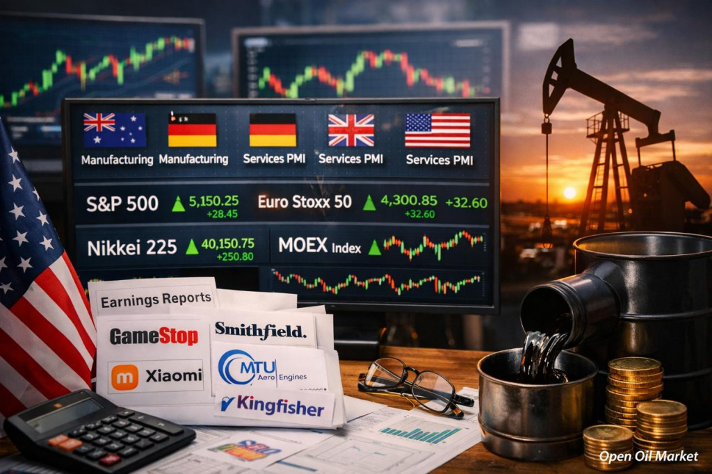 Wirtschaftliche Ereignisse und Unternehmensberichte Dienstag, 24. März 2026: PMI, Beschäftigung USA und Öl