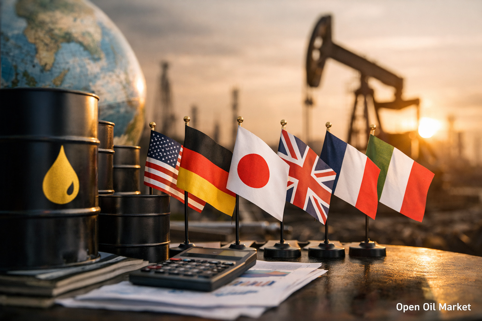 Ölvorräte der G7 über 1 Milliarde Barrel: Wie viel sind das in Tagen des Ölverbrauchs?