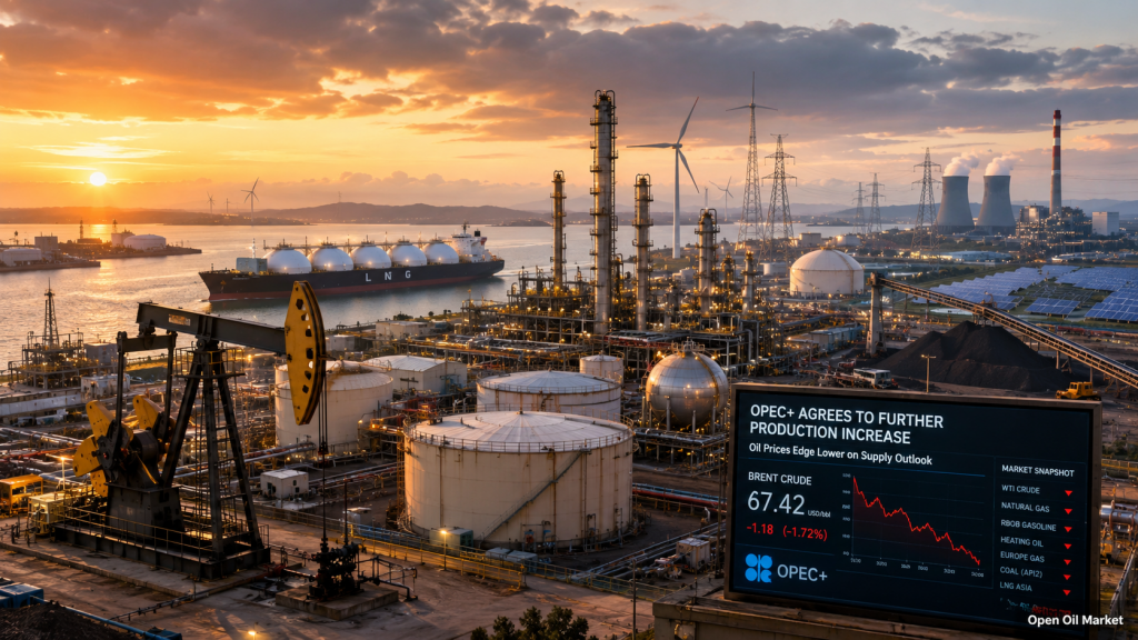 Nachrichten Öl und Gas sowie Energie am 5. Juli 2026: OPEC+ erhöht die Produktion, Öl wird billiger, LNG und EE verändern den Energiemarkt