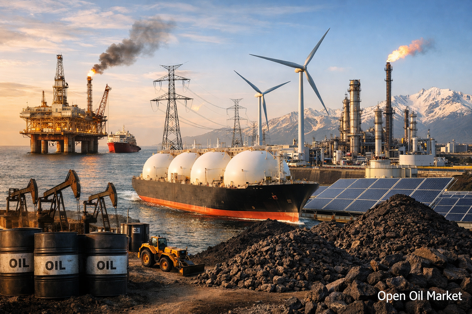 Nachrichten Öl und Gas sowie Energie — Dienstag, 24. Februar 2026: Europa im rekordhohen LNG-Import, Öl im OPEC+ Erwartungskorridor