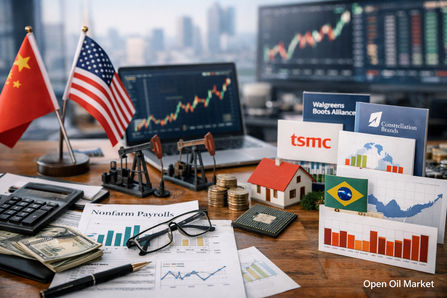 Wirtschaftliche Ereignisse und Unternehmensberichte – Freitag, 9. Januar 2026: Nonfarm Payrolls der USA, Inflation in China und Deutschland