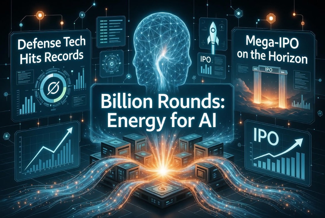 Neuigkeiten über Startups und Risikokapital: Freitag, 07. August 2026 - Milliarden-Runden in der Energie für KI, Verteidigungstechnologie bricht Rekorde und Mega-IPO am Horizont.
