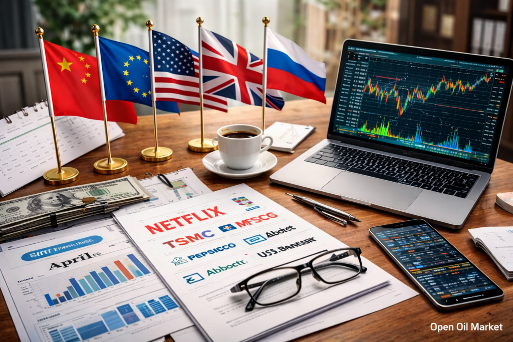 Wirtschaftliche Ereignisse und Unternehmensberichte – Donnerstag, 16. April 2026: Chinas BIP, Eurozonen-CPI und Unternehmensberichte