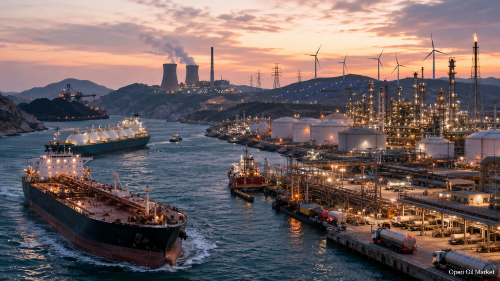 Weltenergiemarkt 6. Juni 2026: Öltanker, LNG, Raffinerie, Kohlelogistik, Elektroenergie und erneuerbare Energien