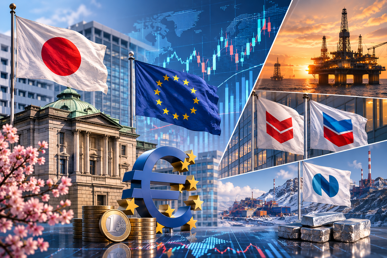 Ökonomische Ereignisse und Unternehmensberichte: Freitag, 31. Juli 2026 — Entscheidung der Bank von Japan, Inflation der Eurozone, Berichte von ExxonMobil, Chevron und Norilsk Nickel