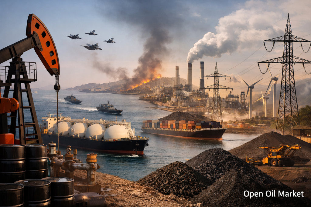 Nachrichten Öl und Energie 3. April 2026 — Öl, Gas, LNG, Raffinerien und Elektrizität