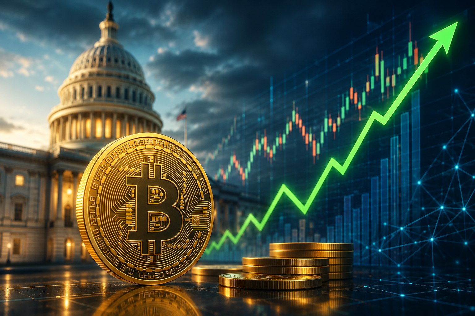 Neuigkeiten aus der Kryptowelt: Mittwoch, 5. August 2026 – Bitcoin springt auf 64.000 $, Markt erwartet die Entscheidung zum CLARITY Act