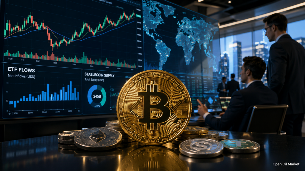 Globaler Kryptowährungsmarkt 14. Juni 2026: Bitcoin, Ethereum, ETFs, Stablecoins und die Top-10 digitalen Vermögenswerte