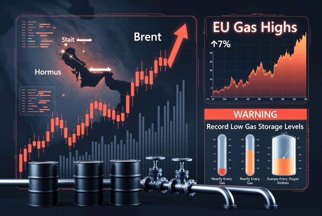 Nachrichten aus dem Energiesektor — Donnerstag, 30. Juli 2026: Eskalation in der Straße von Hormuz treibt Brent-Öl, Gas in Europa auf Höchststände bei rekordniedrigen Vorräten