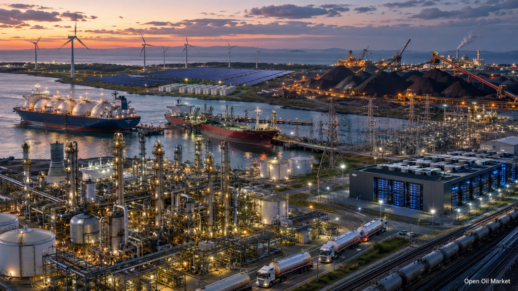 Globale Energiewirtschaft am 24. Mai 2026: Öl, Gas, Elektrizität, erneuerbare Energien, Kohle und Raffinerien in einer gemeinsamen Risiko-Kette