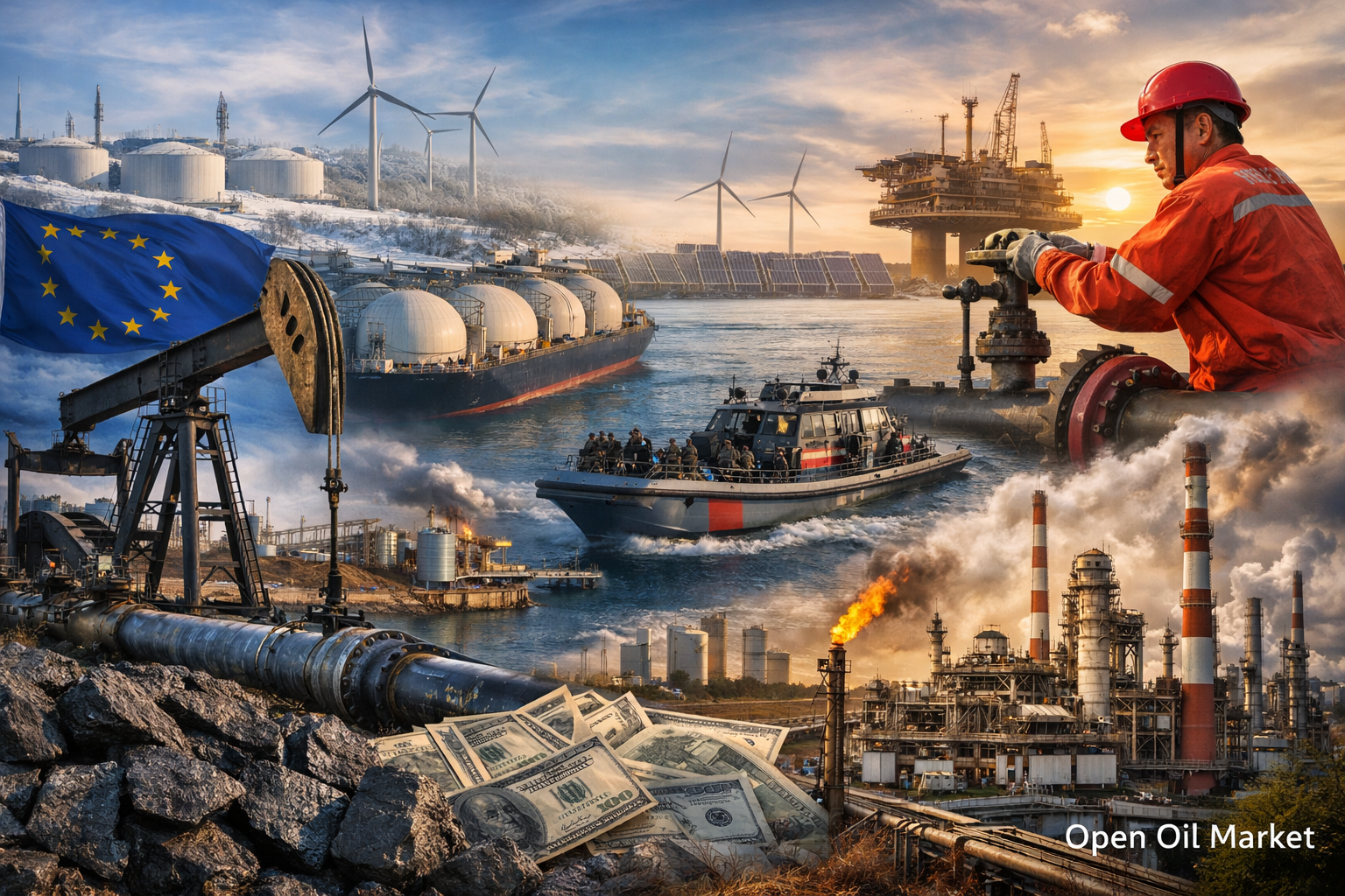 Nachrichten aus der Energiebranche - Donnerstag, 8. Januar 2026: Weltmarkt für Öl, Gas und Energie unter Druck durch Überproduktion.