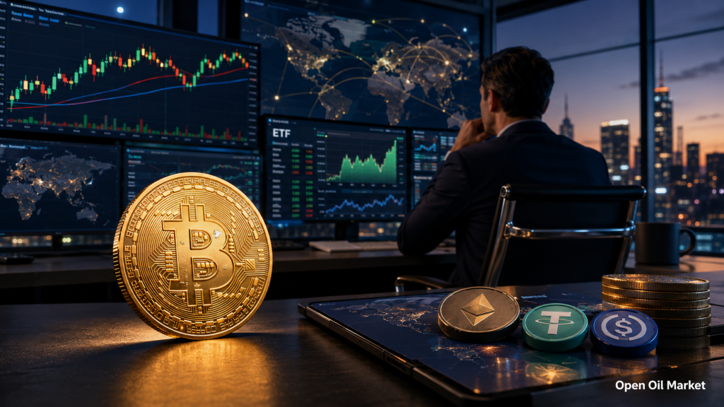 Neuigkeiten zu Kryptowährungen, Montag, 15. Juni 2026: Bitcoin hält die Schlüsselzone, Investoren bewerten ETFs, Stablecoins und die Tokenisierung von Vermögenswerten.