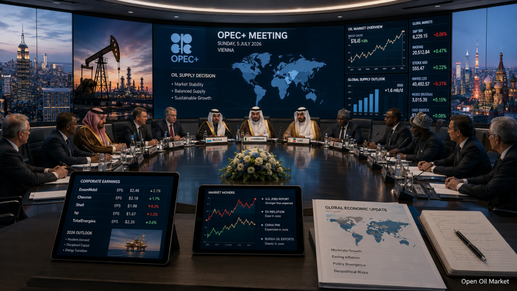 OPEC+-Treffen und weltweite Märkte — wirtschaftliche Ereignisse und Unternehmensberichte 5. Juli 2026