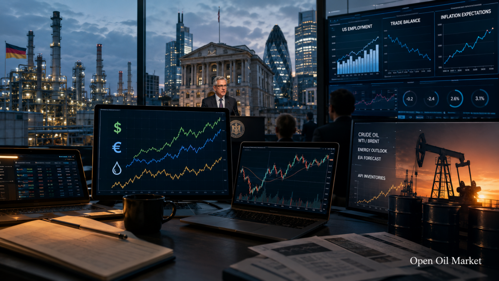 Wirtschaftskalender und Unternehmensberichte am 7. Juli 2026: Deutschland, Bank von England, USA und Öl